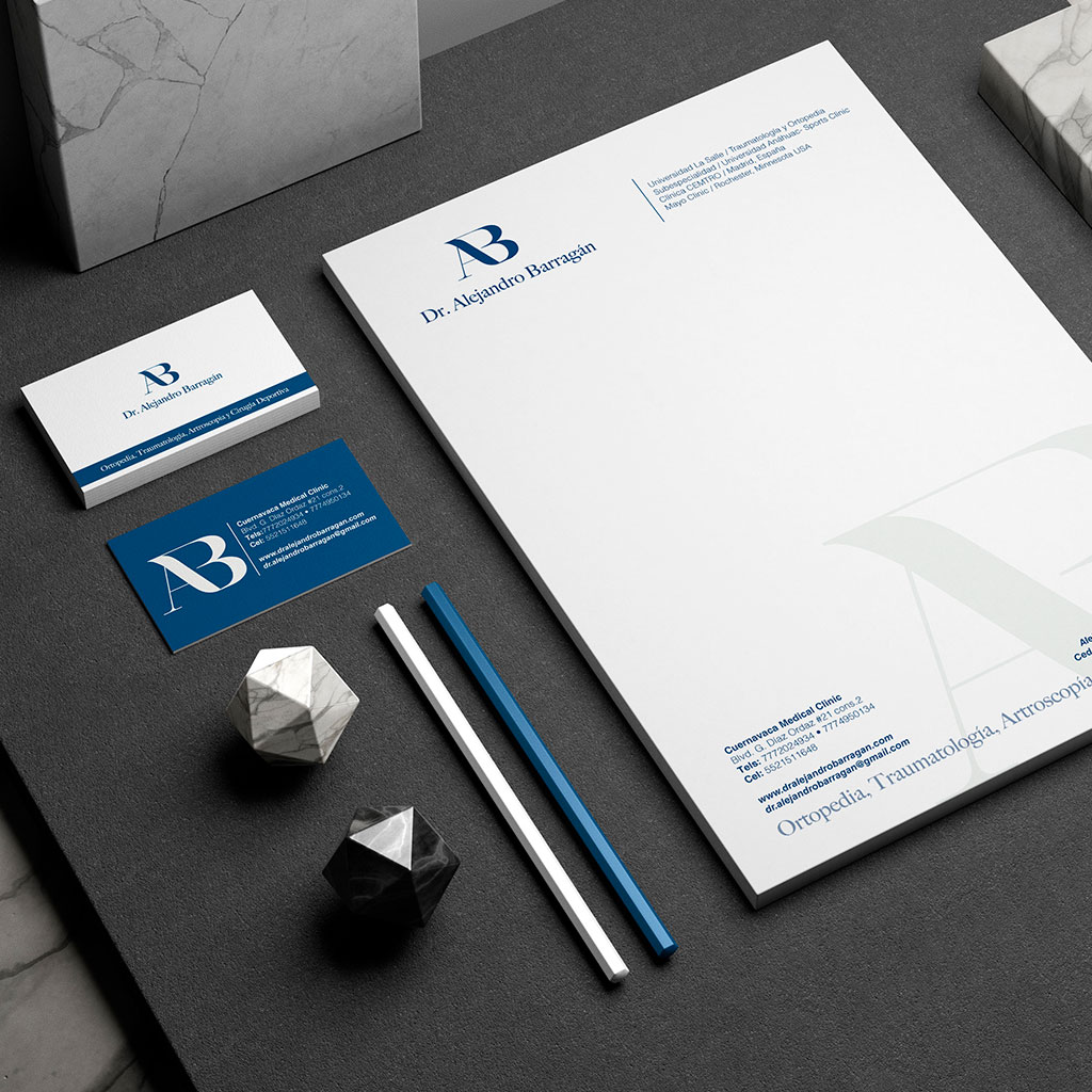 Branding Dr. Alejandro Barragán — Ortopedia · Traumatología · Artroscopía