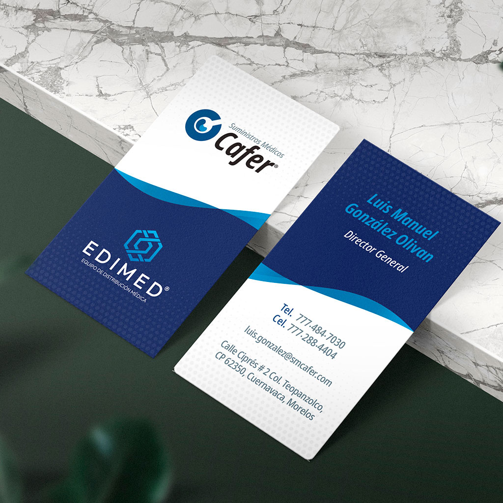 Branding Suministros Médicos CAFER — EDIMED · Distribución Médica