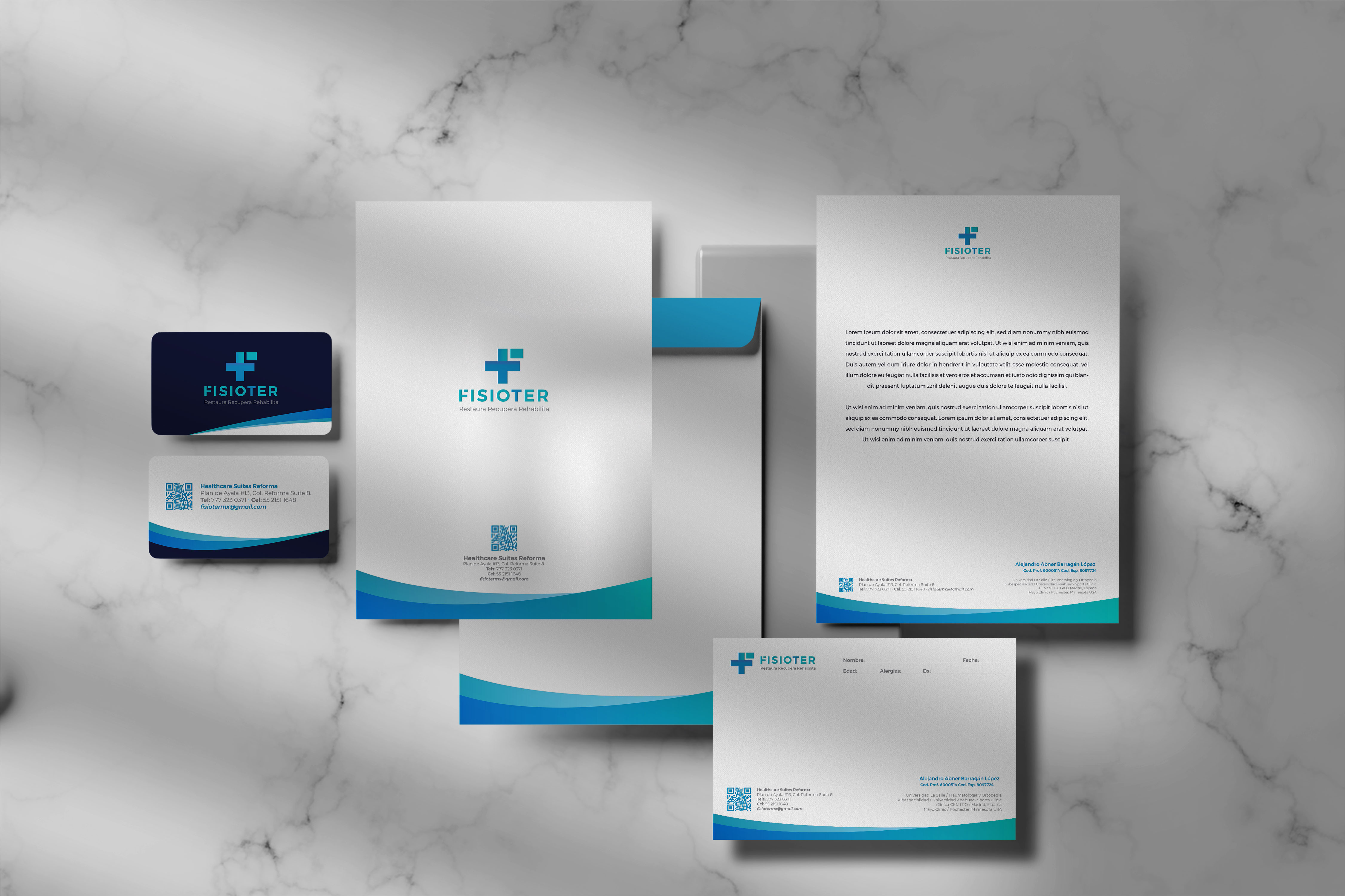 Branding FisioTer — Fisioterapia · Rehabilitación