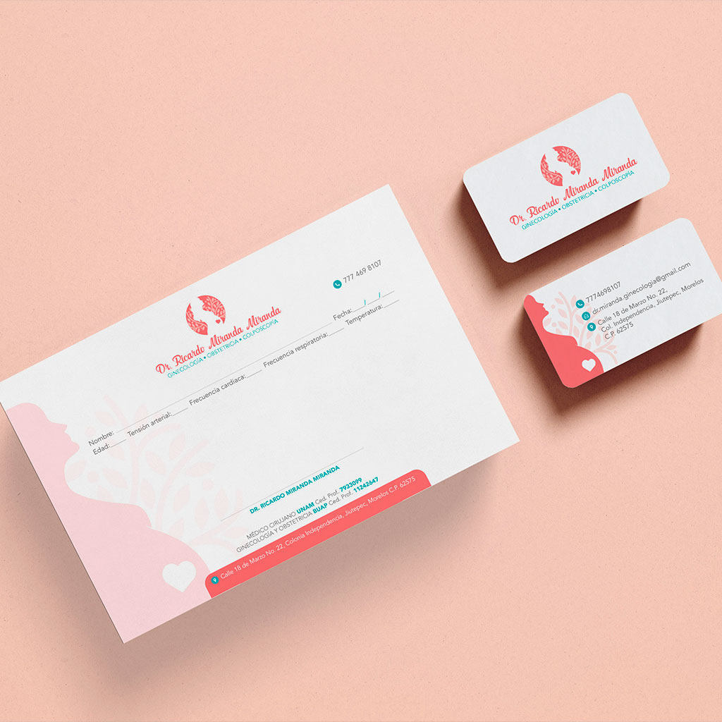 Branding Dr. Ricardo Miranda — Ginecología · Obstetricia · Colposcopía